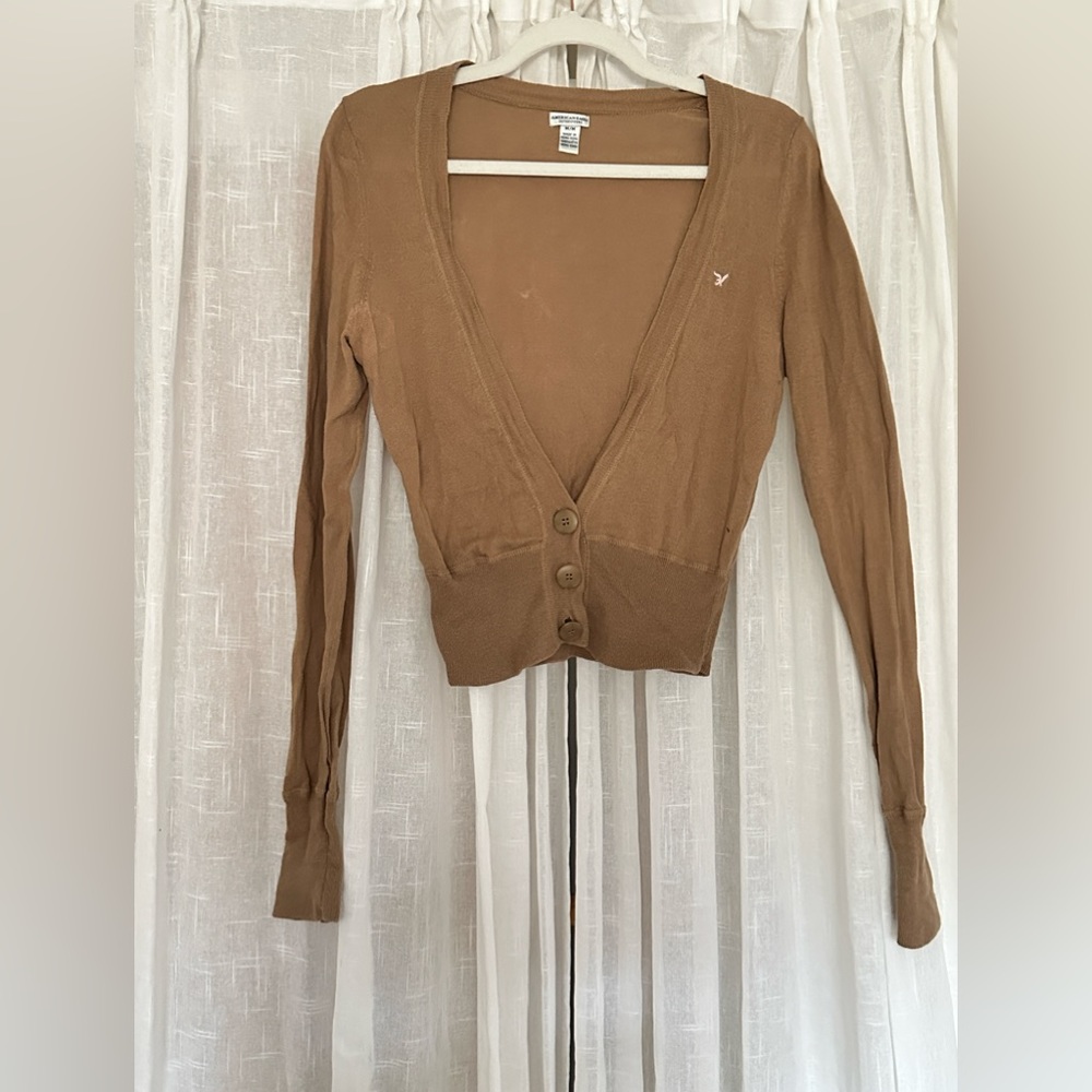 American Eagle Tan Cardigan